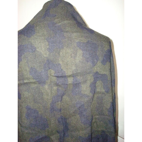 New Marciano Italy Scarf Wrap Camo Blue Green Mens Womens 73 x 23 Long Camoflage - Picture 7 of 9